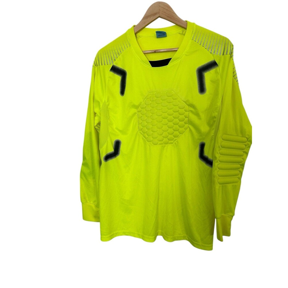Boys Neon Yellow Goalie Shirt Size 2XL (18)